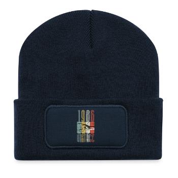 Millésime 1986 - Beanie recyclé à patch - bleu marine - Devant
