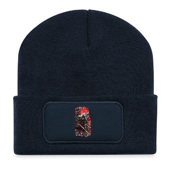 Ninja – Schattenkrieger Japans - Recycelte Patch Beanie - French Navy - Vorne