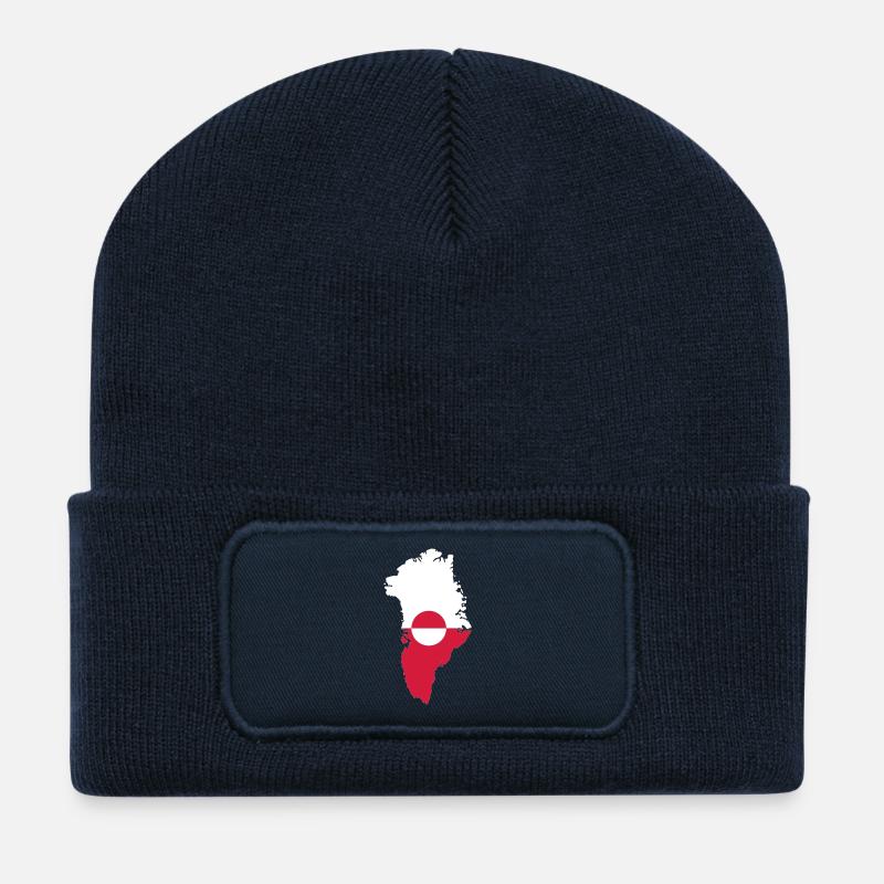 Grönland - Recycelte Patch Beanie - French Navy
