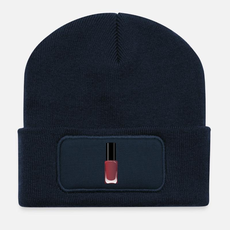 Nagellack - Das perfekte Shirt für jede Lady - Beanie recyclé à patch - bleu marine
