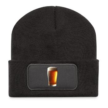 Cold beer - Recycled Patch Beanie - dark grey - Front