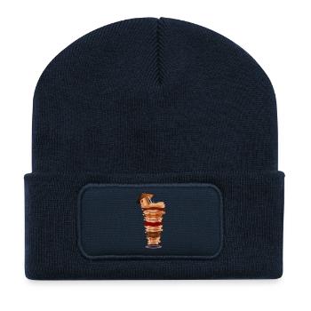 DÖNER KEBAB ABSCHLUSS STUDIUM - Recycelte Patch Beanie - French Navy - Vorne