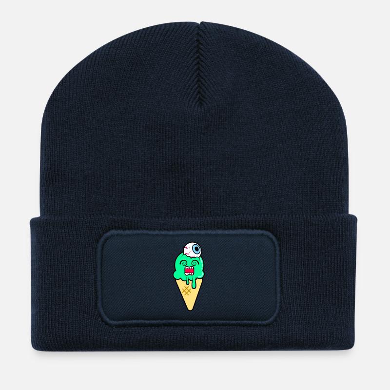 Funky Ice Cream - Recycelte Patch Beanie - French Navy