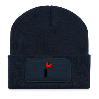 1. 1 AN. 1er ANNIVERSAIRE. ANNIVERSAIRE 1 AN. UN - Beanie recyclé à patch - bleu marine - Devant