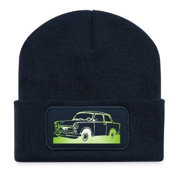  601 Limo Trabi - Recycelte Patch Beanie - French Navy - Vorne
