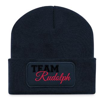 Team Rudolph - Recycelte Patch Beanie - French Navy - Vorne