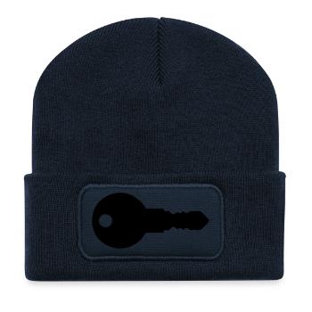 Key - Recycled Patch Beanie - french navy - Front