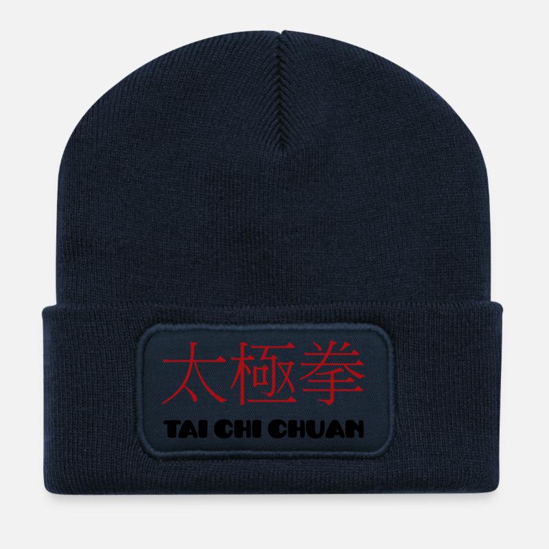 Tai Chi Chuan - Recycled Patch Beanie - french navy