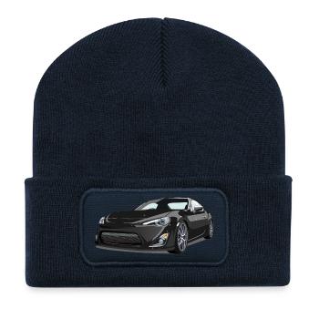 GT86 / BRZ - Recycelte Patch Beanie - French Navy - Vorne