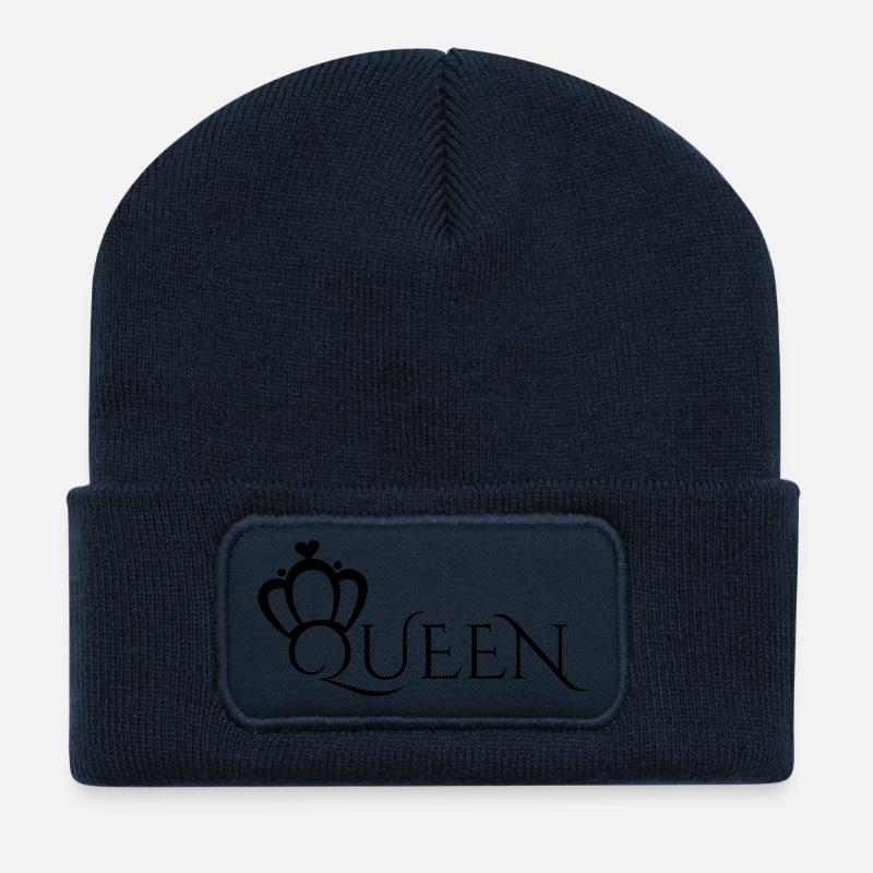 QUEEN AND KING PARTNERLOOK - Recycelte Patch Beanie - French Navy
