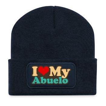 i love my abuelo - Recycled Patch Beanie - french navy - Front