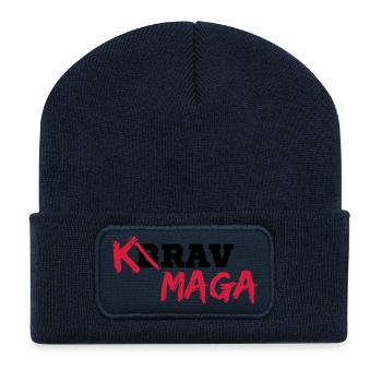 Krav Maga - Recycelte Patch Beanie - French Navy - Vorne