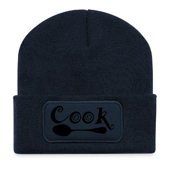 cook - Recycelte Patch Beanie - French Navy - Vorne