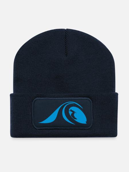 Surfer in the Tube - Recycled Patch Beanie - french navy