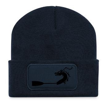 Drachenboot Paddel - Dragonboat Paddle - Recycelte Patch Beanie - French Navy - Vorne