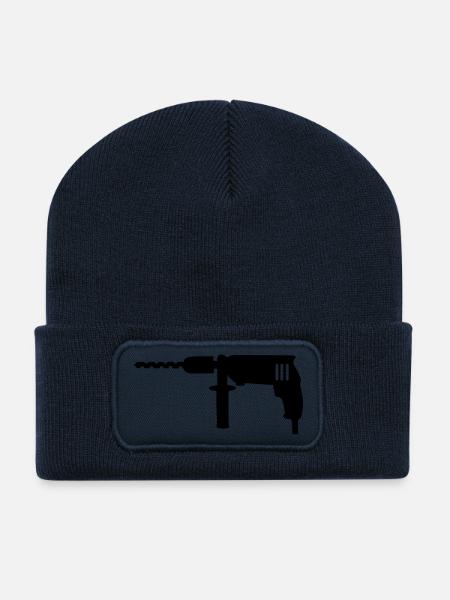 Power drill - Recycled Patch Beanie - french navy
