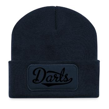 Darts - Recycelte Patch Beanie - French Navy - Vorne