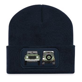 Verteidiger - vorne und hinten - Recycelte Patch Beanie - French Navy - Vorne