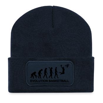Évolution Basketball - Beanie recyclé à patch - bleu marine - Devant
