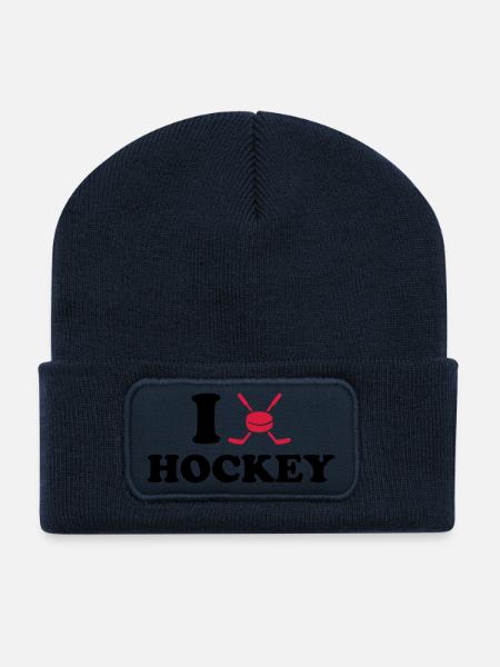 Eishockey - Recycelte Patch Beanie - French Navy