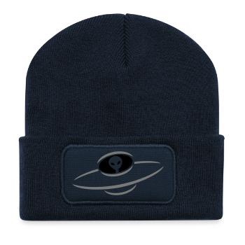 Alien UFO space ship - Recycled Patch Beanie - french navy - Front