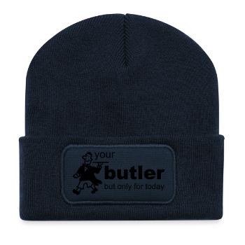 Butler - Recycelte Patch Beanie - French Navy - Vorne