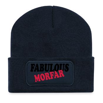 Fabulous morfar 111 - Recycelte Patch Beanie - French Navy - Vorne