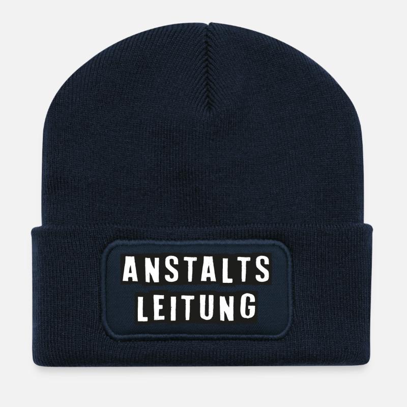 Anstaltsleitung - Recycelte Patch Beanie - French Navy