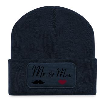 mr_mrs_2 - Recycled Patch Beanie - french navy - Front