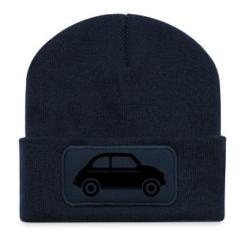 italienisches Auto - Recycelte Patch Beanie - French Navy - Vorne