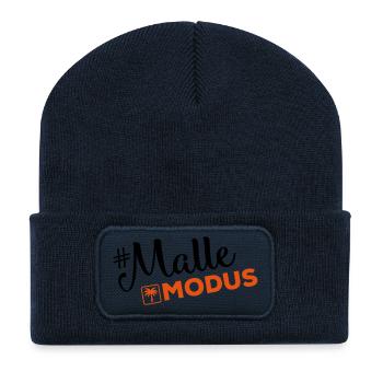 malle modus palme - Recycelte Patch Beanie - French Navy - Vorne