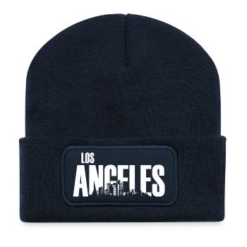 Los Angeles USA Palms California Holiday Skyline - Beanie recyclé à patch - bleu marine - Devant