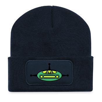 Raumgleiter - Recycelte Patch Beanie - French Navy - Vorne
