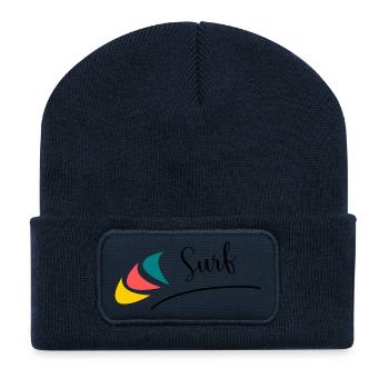 FEIERTAG. FROHE FEIERTAGE. GELIEBTE. MEISTER. LEHRER - Recycelte Patch Beanie - French Navy - Vorne
