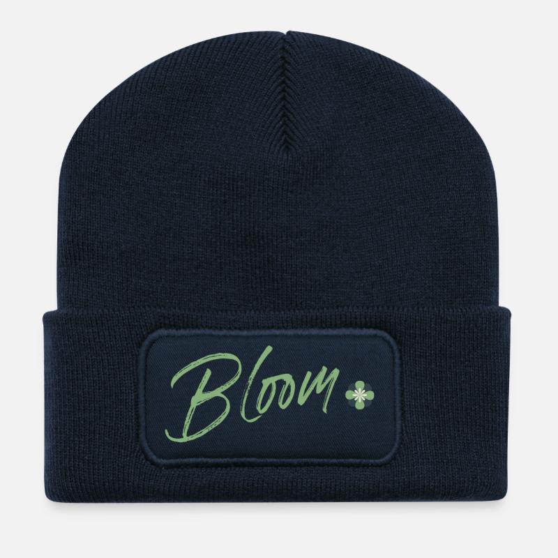 Blühen - Recycelte Patch Beanie - French Navy