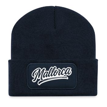 Mallorca Schriftzug - Recycelte Patch Beanie - French Navy - Vorne