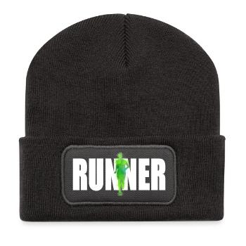 Runner - Recycled Patch Beanie - dark grey - Front