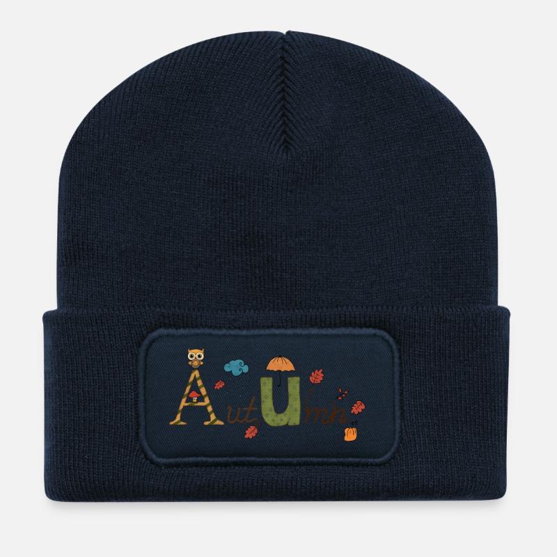10_Herbst - Recycled Patch Beanie - french navy