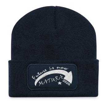 Matura 2026 - Recycelte Patch Beanie - French Navy - Vorne