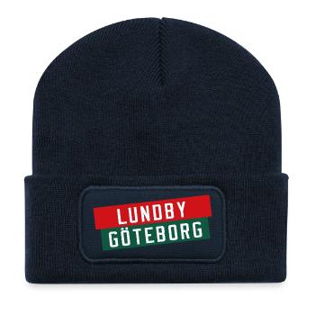 Lund vs Gothenburg Banners - Recycled Patch Beanie - french navy - Front