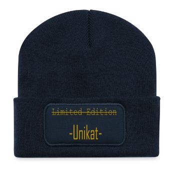 Limited Edition Unique Piece - Recycled Patch Beanie - french navy - Front