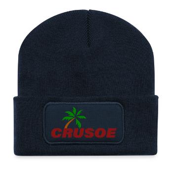 CRUSOE - Recycelte Patch Beanie - French Navy - Vorne