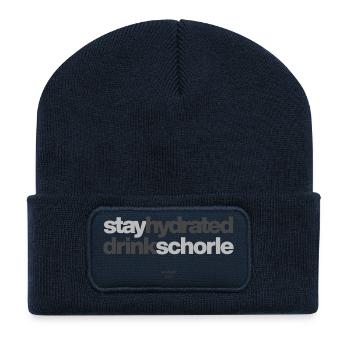stay hydrated drink schorle - Recycelte Patch Beanie - French Navy - Vorne
