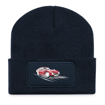 2000GT - Recycelte Patch Beanie - French Navy - Vorne