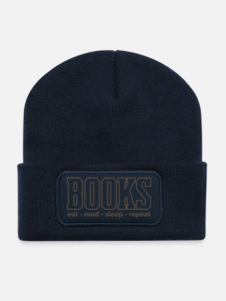 Book rhythm: Eat Read Sleep - Recycled Patch Beanie - french navy