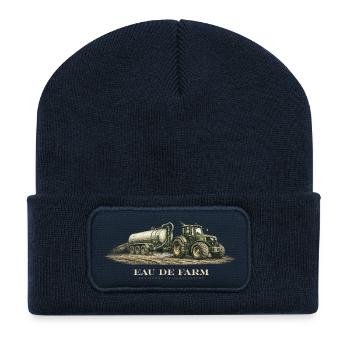 Eau de Farm Traktor Vintage - Recycelte Patch Beanie - French Navy - Vorne