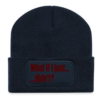 Was, wenn ich es nicht getan hätte – ND-Masking-Burnout - Recycelte Patch Beanie - French Navy - Vorne