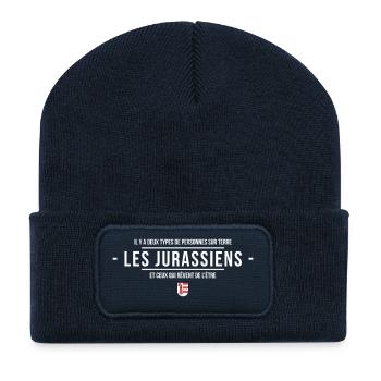 Il Y A Deux Types De Personnes Sur Terre Les Ju... - Beanie recyclé à patch - bleu marine - Devant