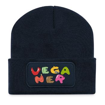 Vegan - Recycled Patch Beanie - french navy - Front