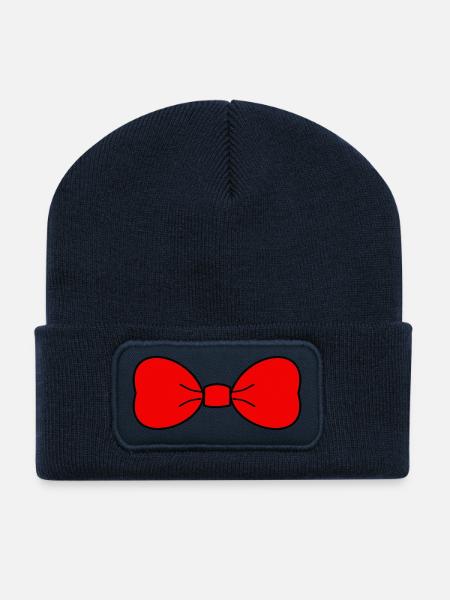 NŒUD. NŒUD PAPILLON - Beanie recyclé à patch - bleu marine